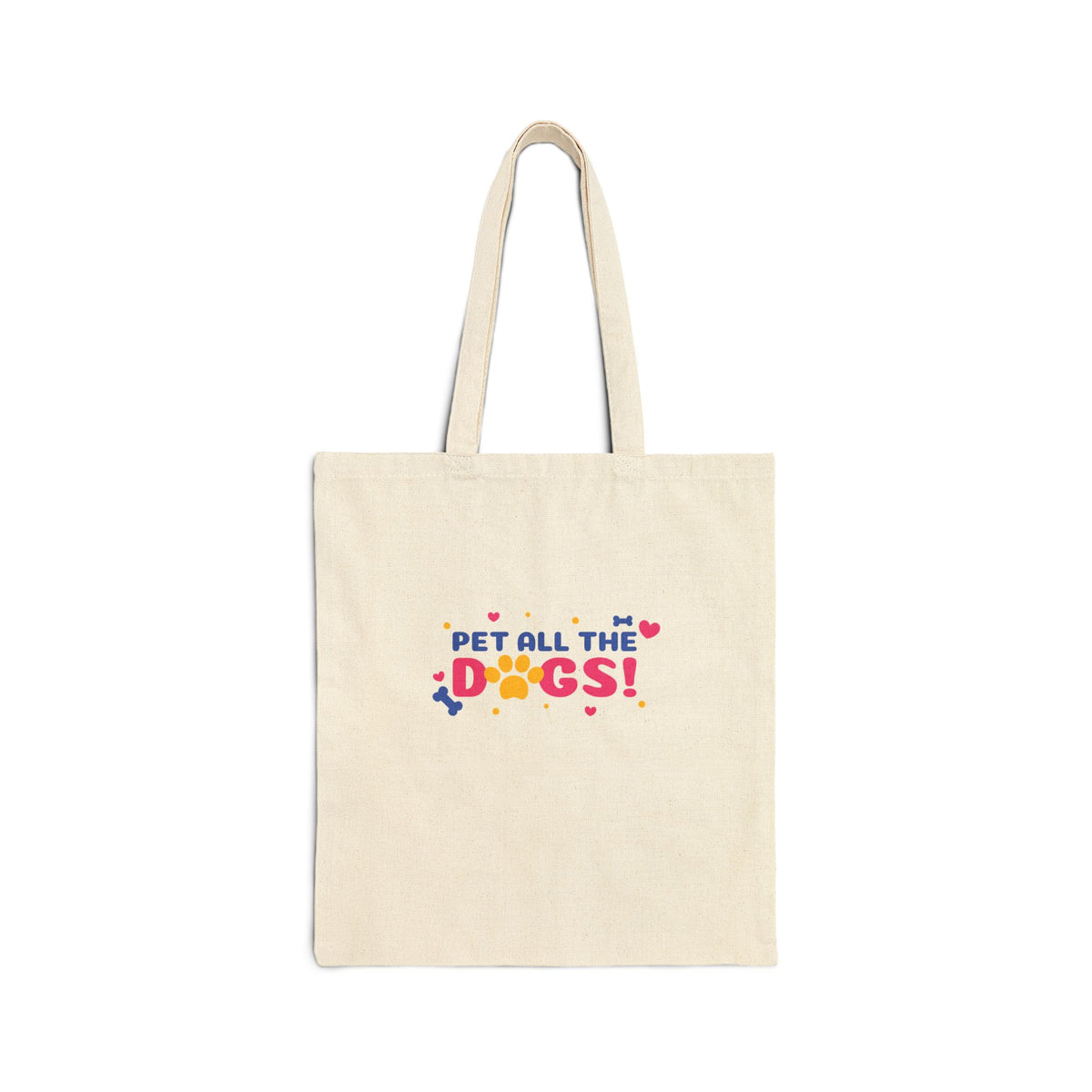 Pet All The Dogs! Canvas Tote Bag
