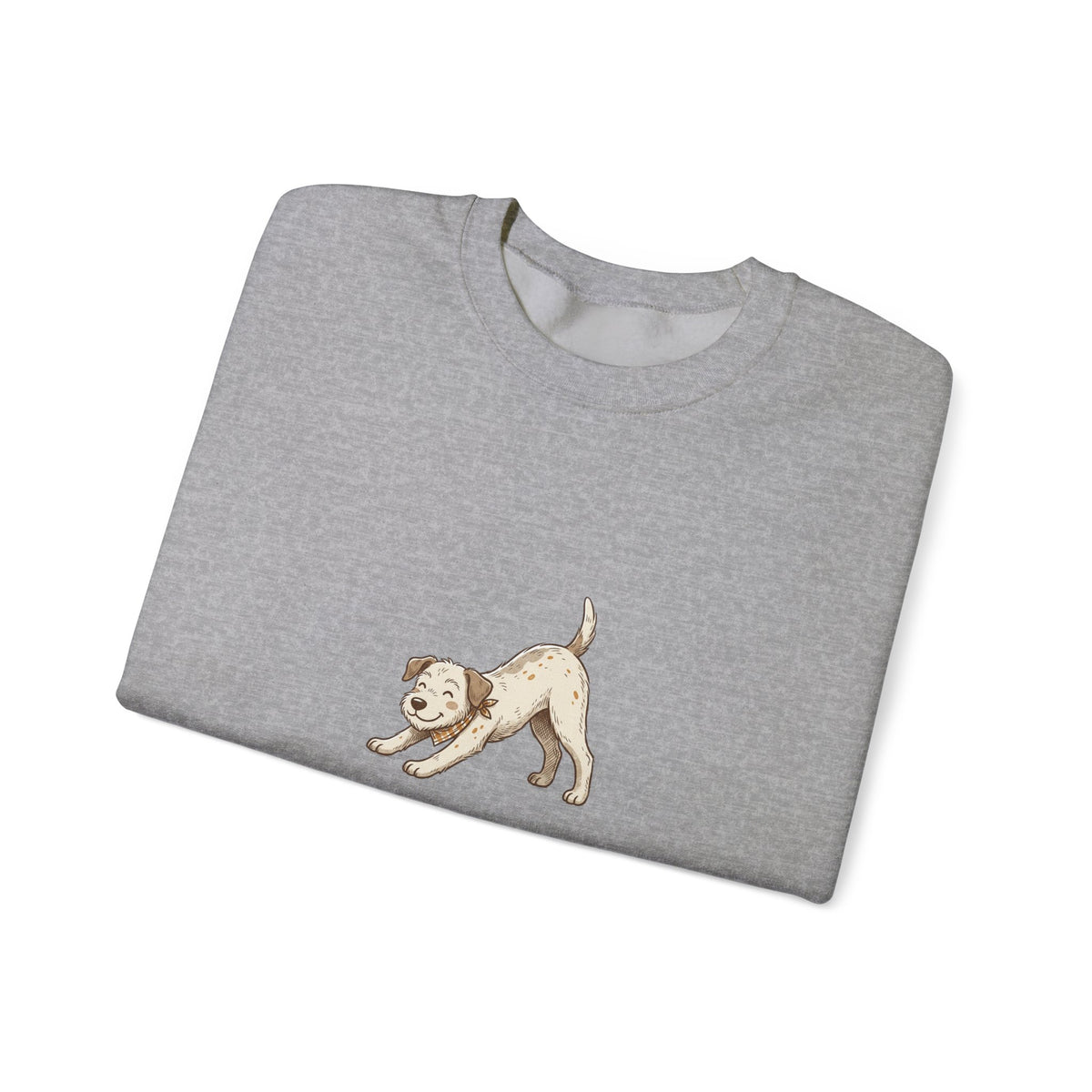 Downward Dog Sweatshirt — Cute Yoga Puppy Graphic Crewneck
