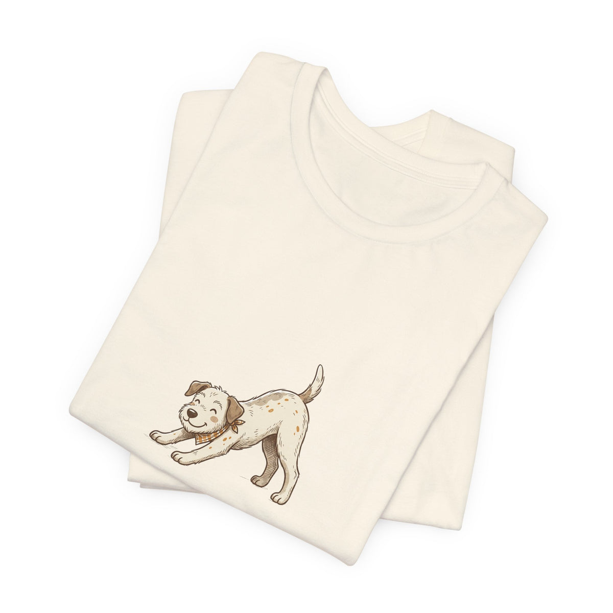 Downward Dog Puppy T‑Shirt — Cute Yoga Dog Graphic Tee