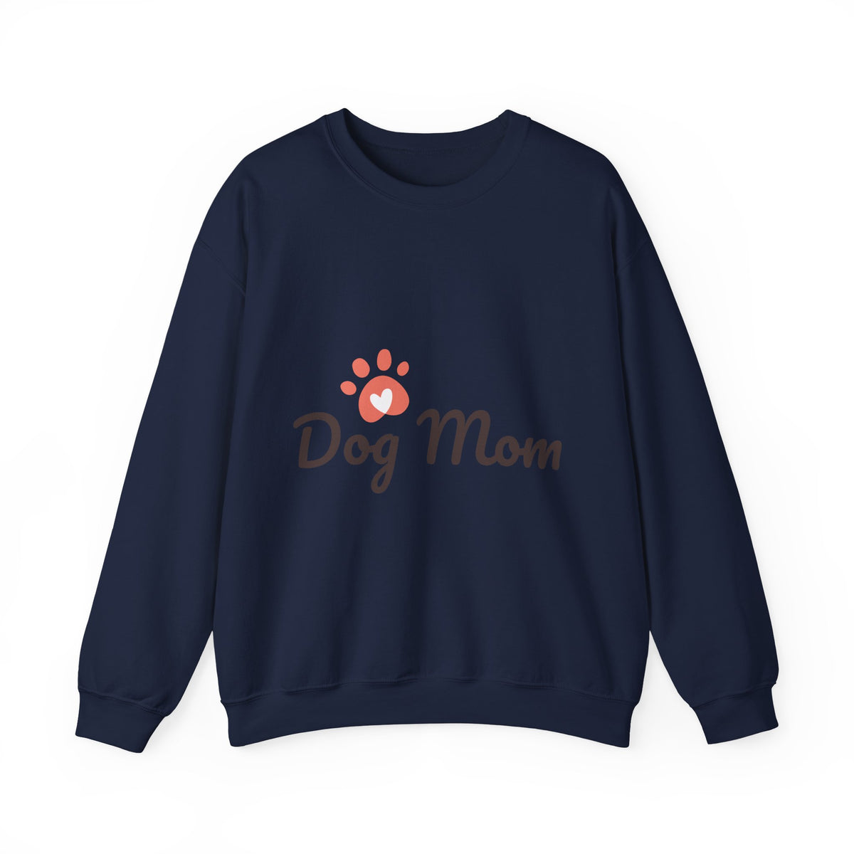Dog Mom Crewneck Sweatshirt – Cute Paw Print Pullover for Pet Lovers
