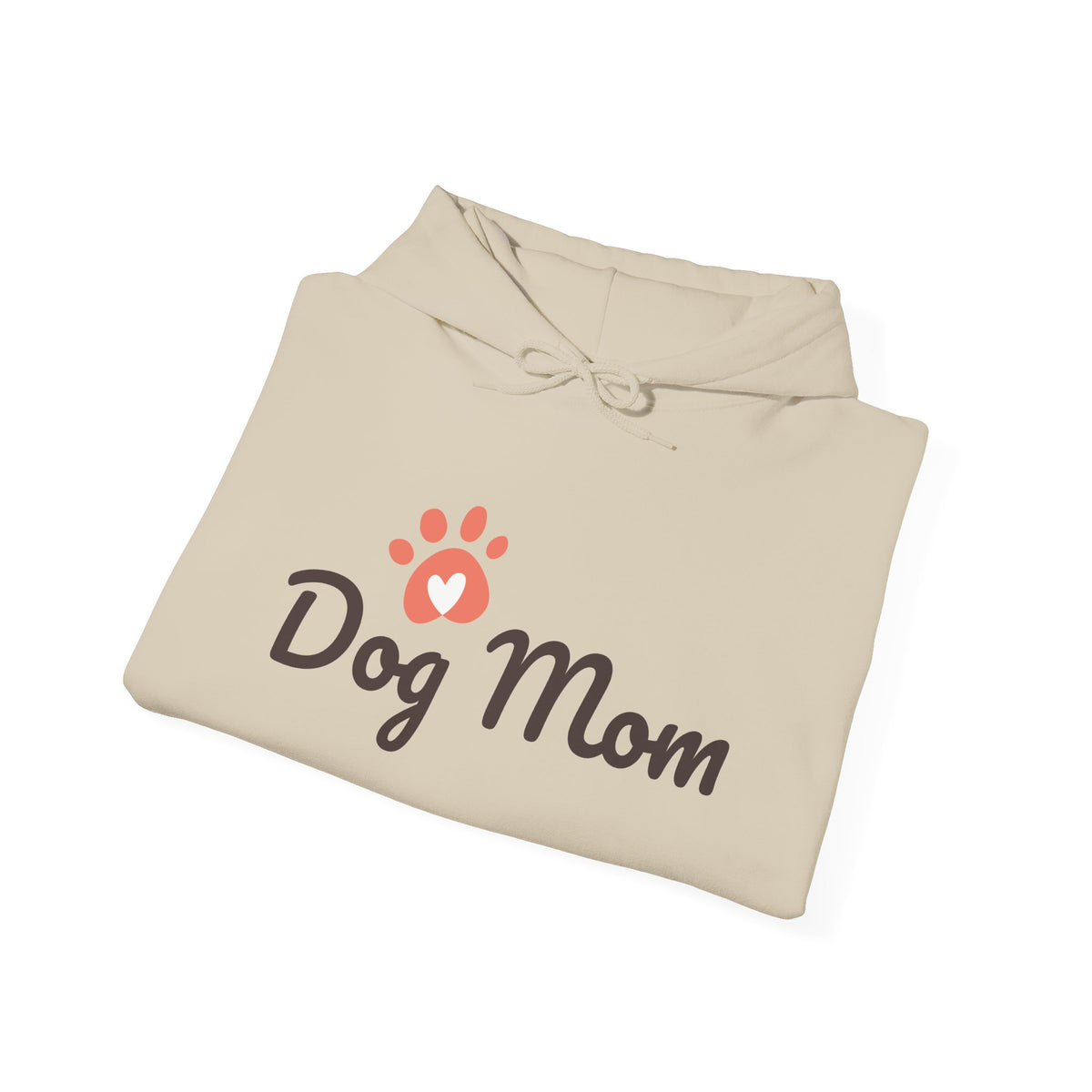 Dog Mom Hoodie - Cute Paw Print Sweatshirt for Pet Lovers