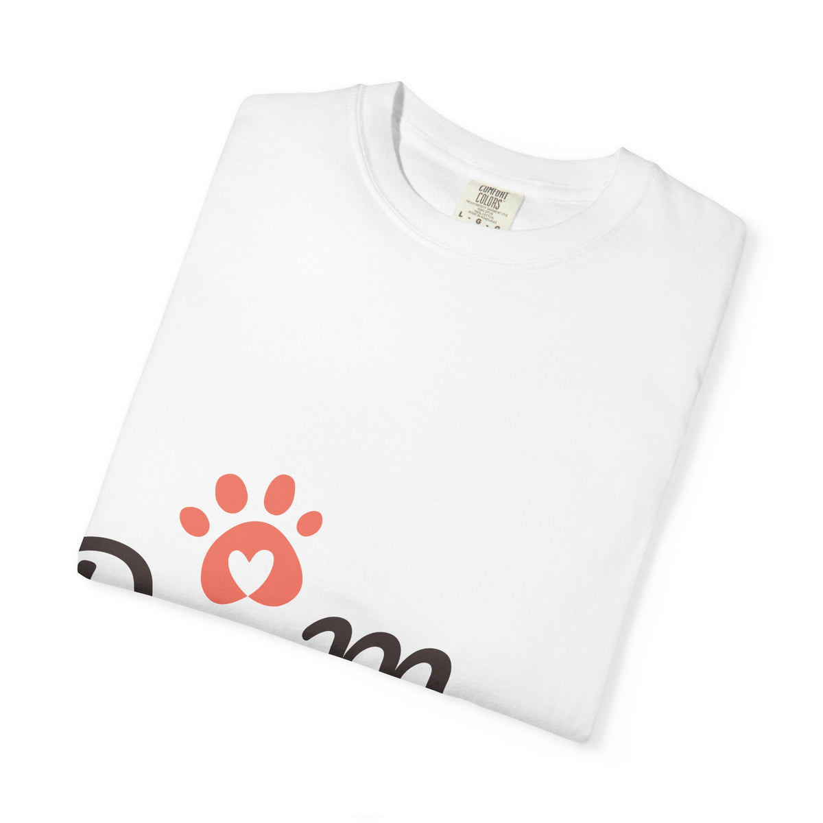 Dog Mom T-Shirt — Cute Paw Heart Graphic Tee for Dog Lovers