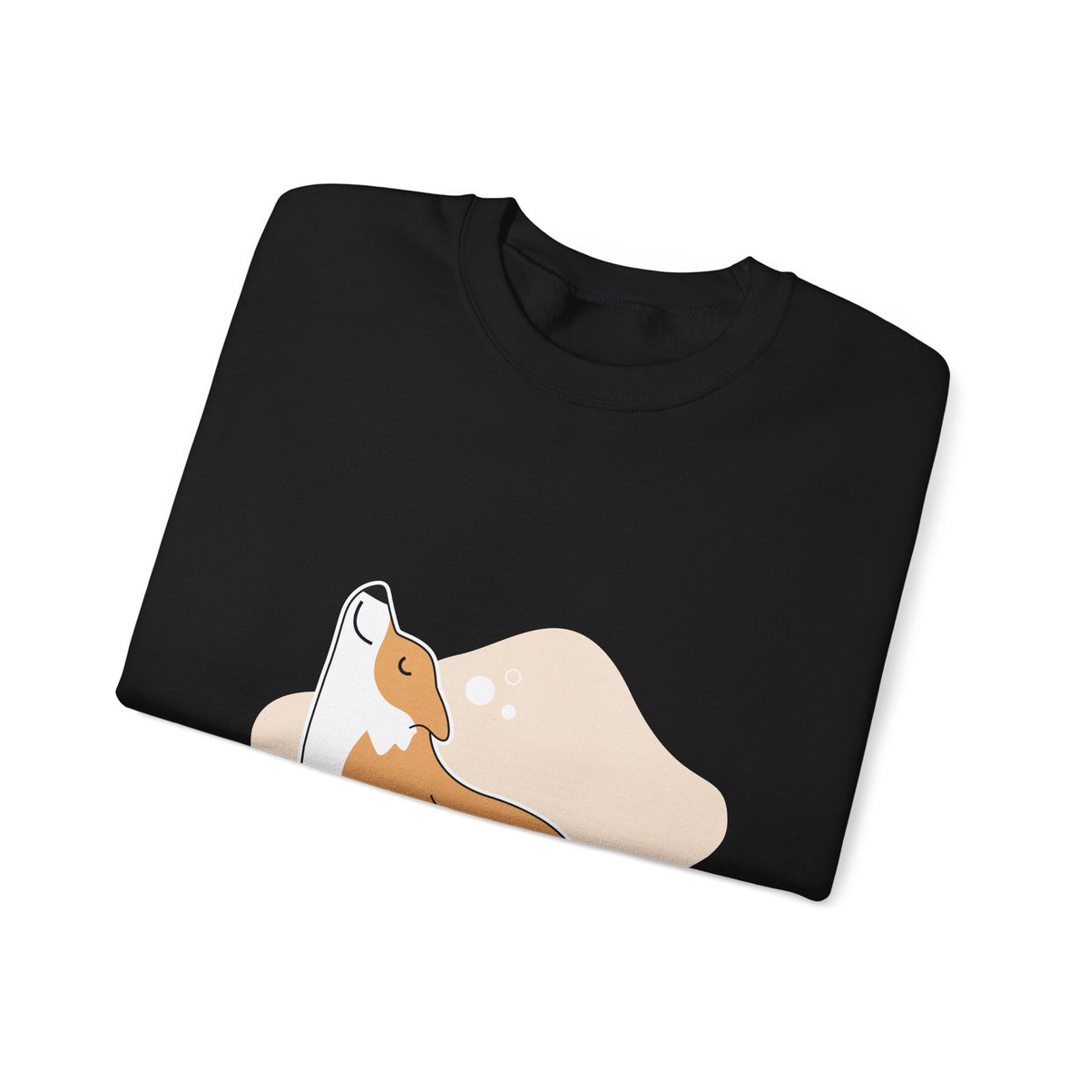 Corgi Yoga Crewneck Sweatshirt — Cute Stretching Dog Graphic
