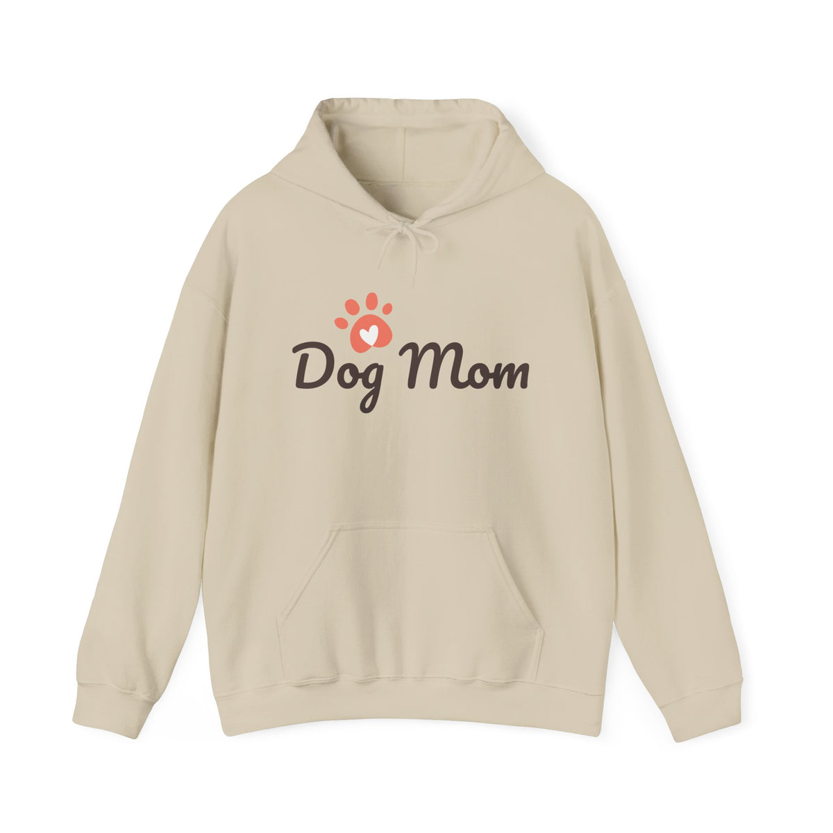 Dog Mom Hoodie - Cute Paw Print Sweatshirt for Pet Lovers