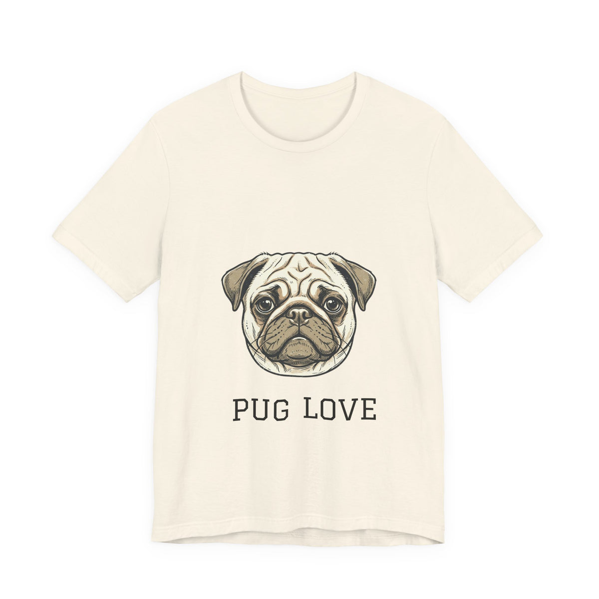 Pug Love Tee — Cute Pug Face Graphic T-Shirt