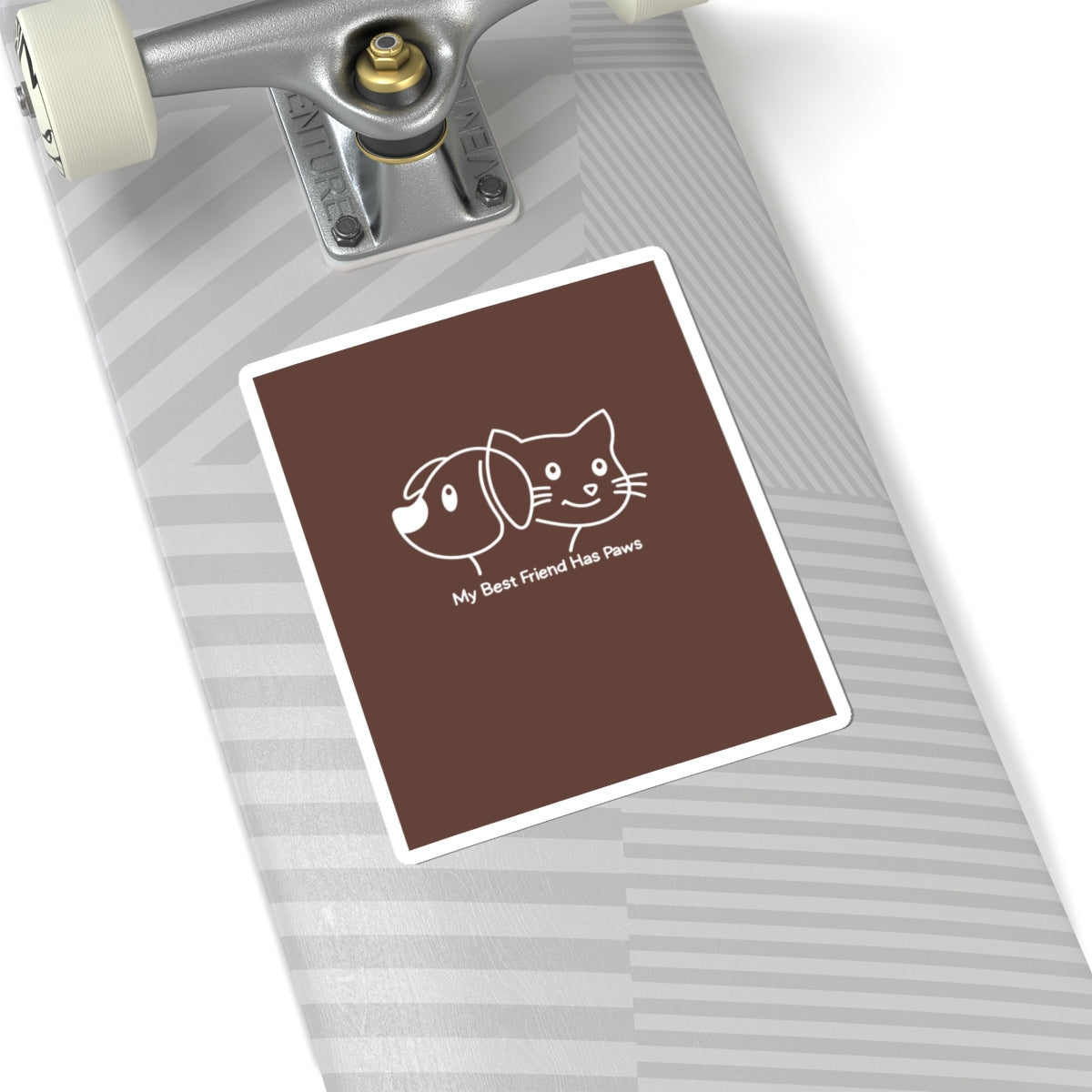 Pet Lovers Sticker — "My Best Friend Has Paws" Kiss-Cut Vinyl Sticker