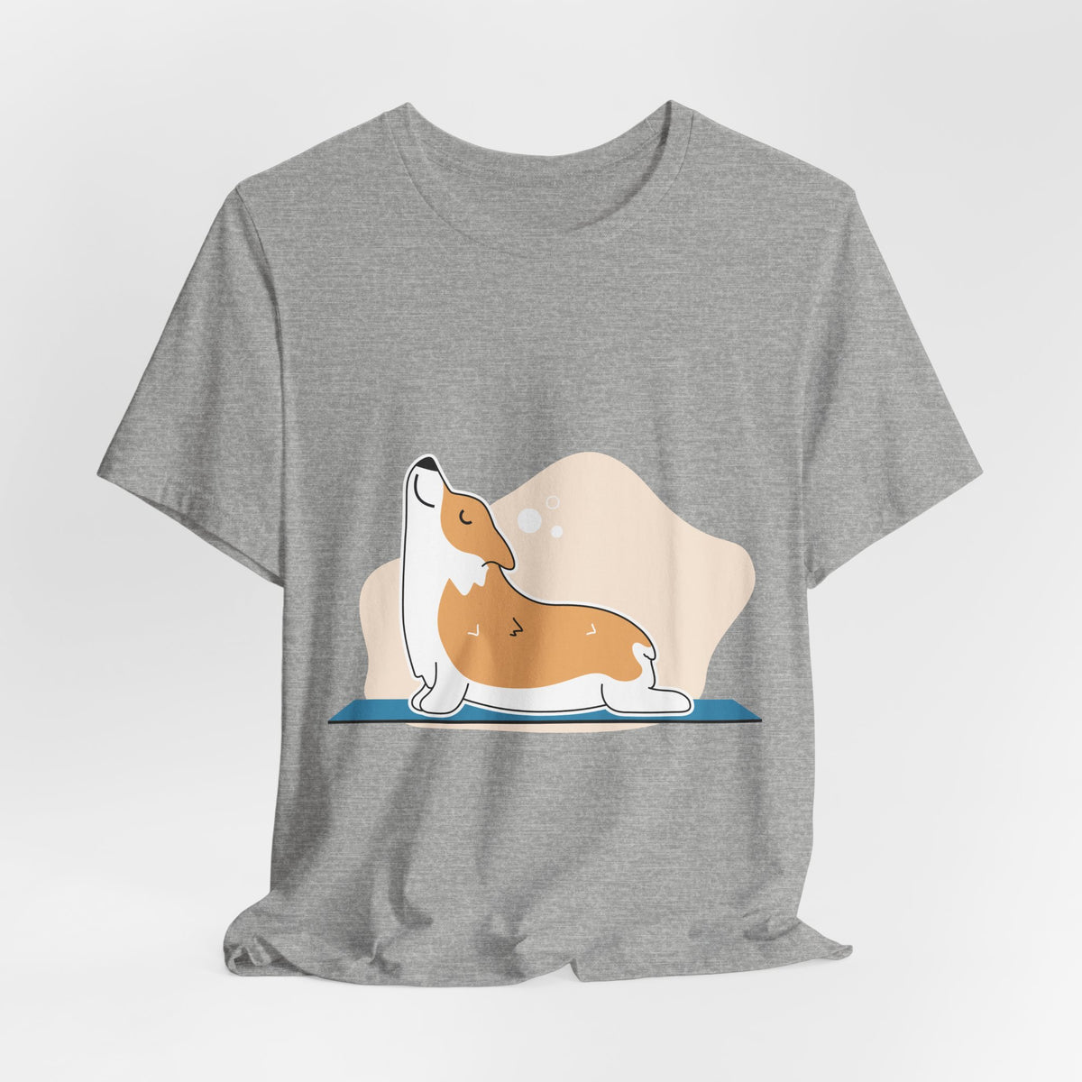 Corgi Yoga T-Shirt — Cute Corgi Stretch Graphic Tee