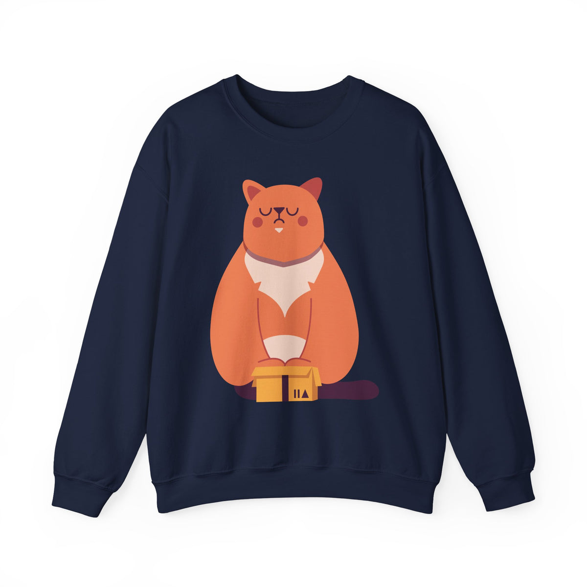 Cat with Mug Crewneck Sweatshirt