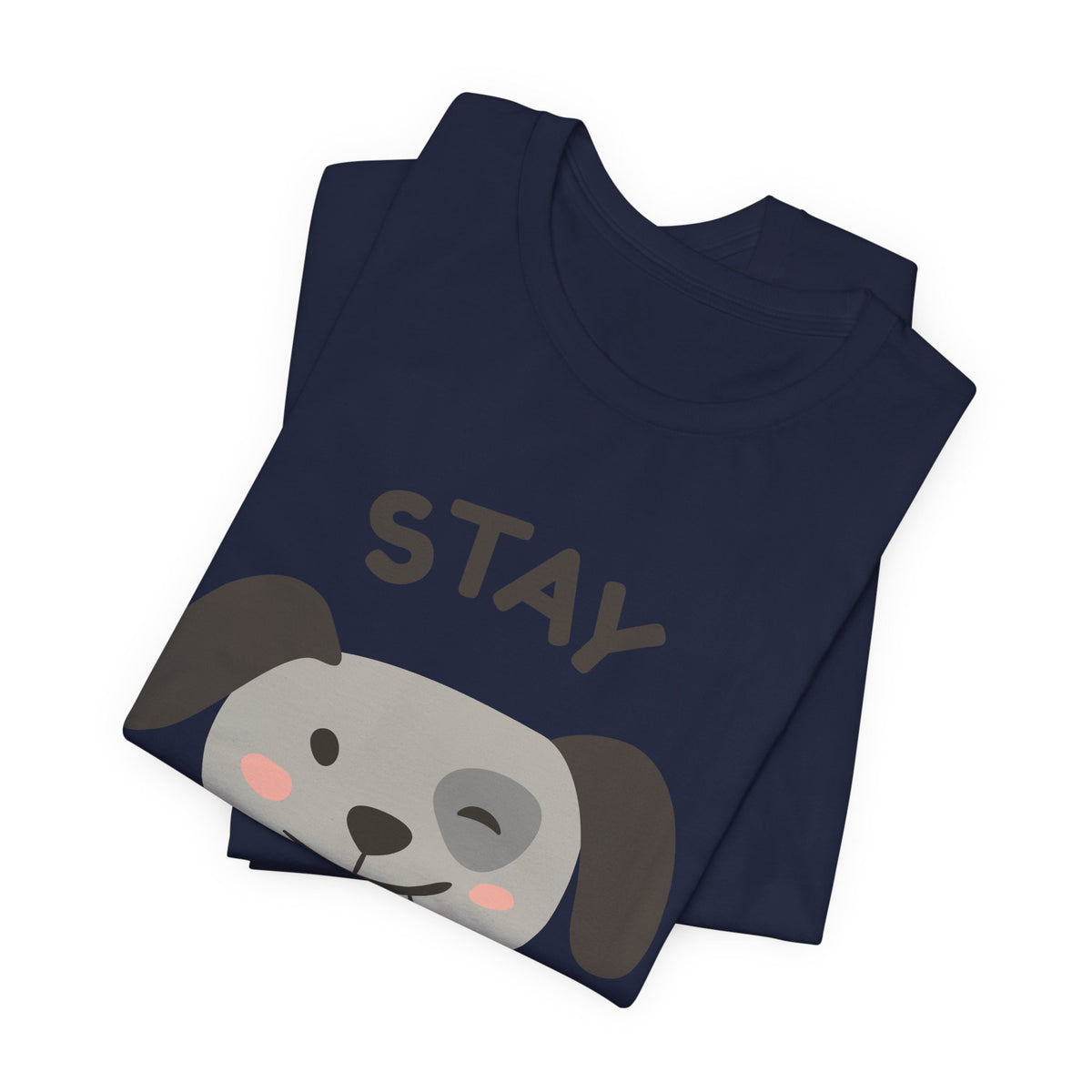 Stay Pawsitive Dog Tee — Cute Winking Puppy Graphic T-Shirt
