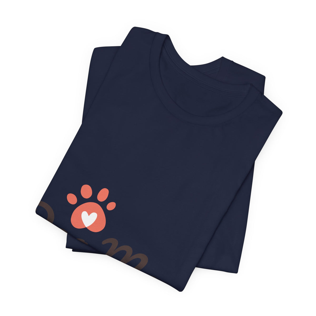 Dog Mom T-Shirt — Cute Paw Print Graphic Tee for Dog Lovers