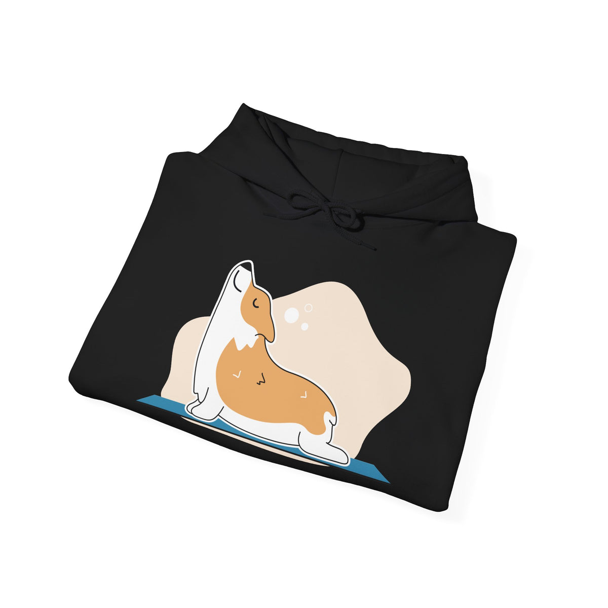 Corgi Yoga Hoodie – Cute Stretching Dog Sweatshirt for Pet Lovers