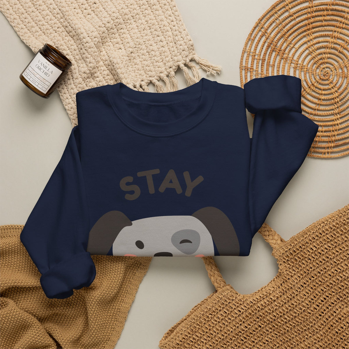 Stay Pawsitive Dog Crewneck Sweatshirt