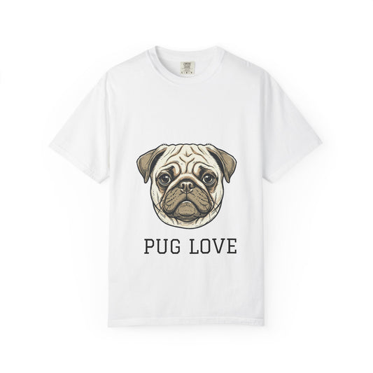 Pug Love T‑Shirt — Cute Pug Face Graphic Tee for Dog Lovers