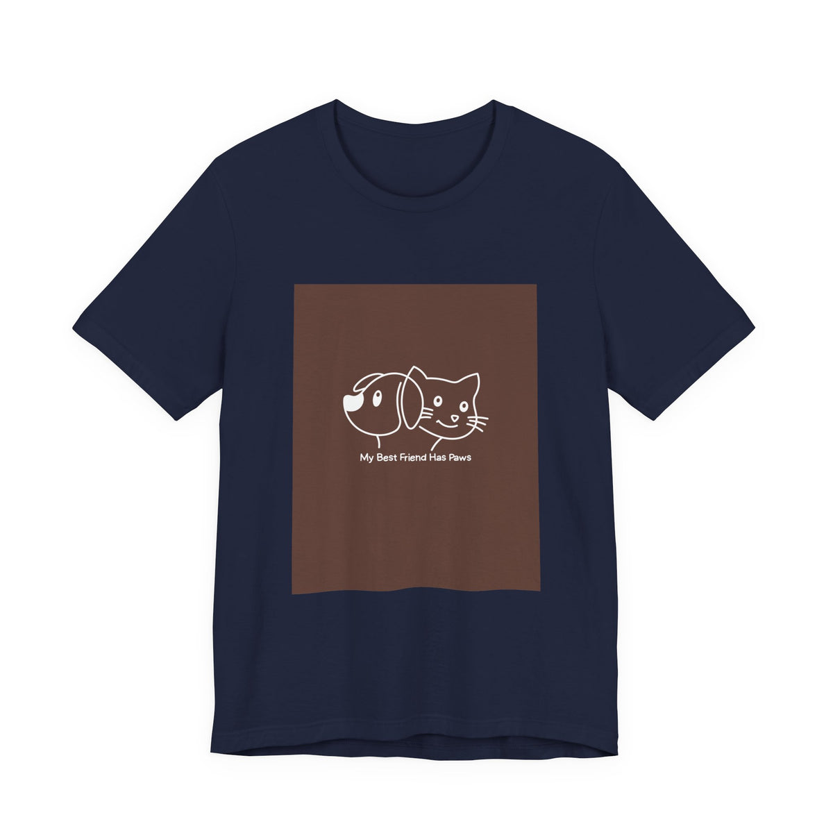 Pet Friends T-Shirt — "My Best Friend Has Paws" Cute Dog & Cat Tee