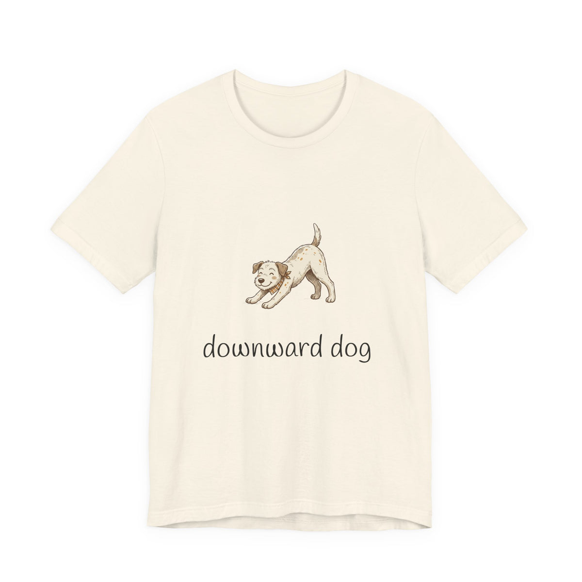 Downward Dog Puppy T‑Shirt — Cute Yoga Dog Graphic Tee