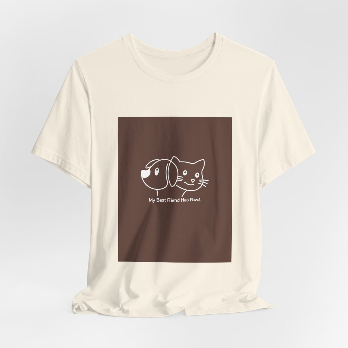 Pet Friends T-Shirt — "My Best Friend Has Paws" Cute Dog & Cat Tee