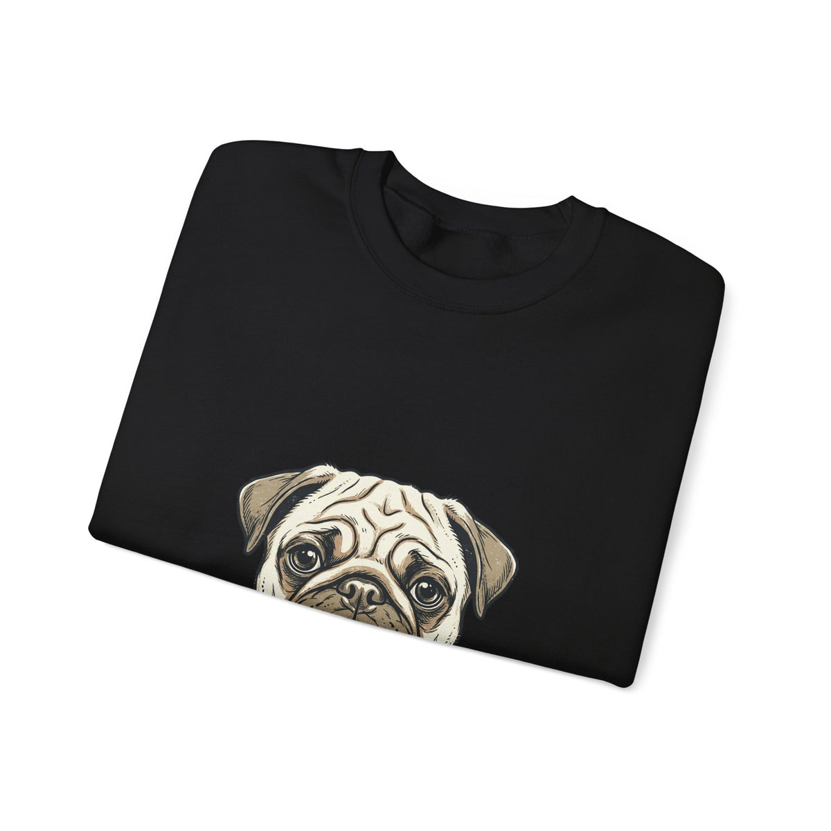 Pug Love Sweatshirt - Cute Pug Face Crewneck for Dog Lovers
