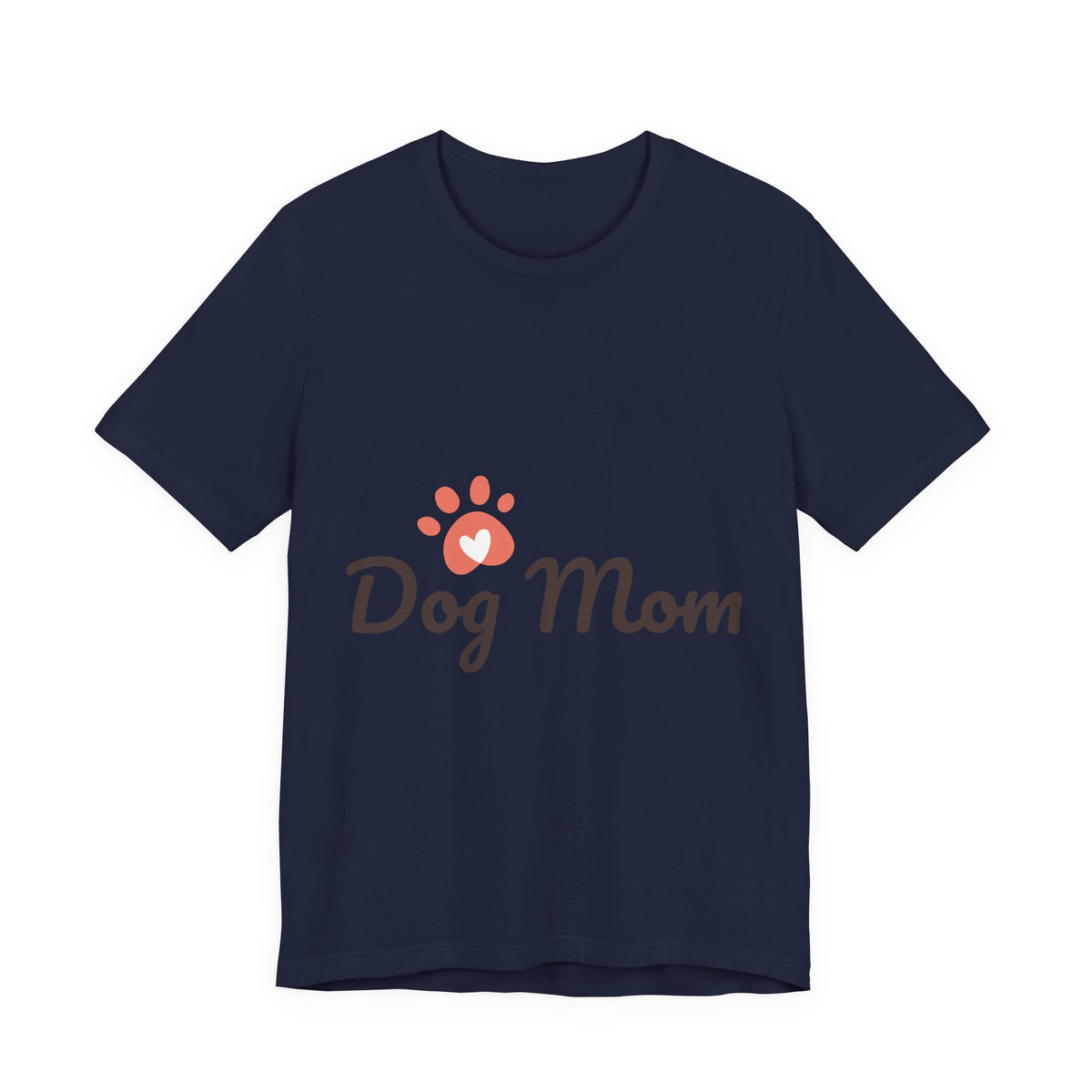 Dog Mom T-Shirt — Cute Paw Print Graphic Tee for Dog Lovers