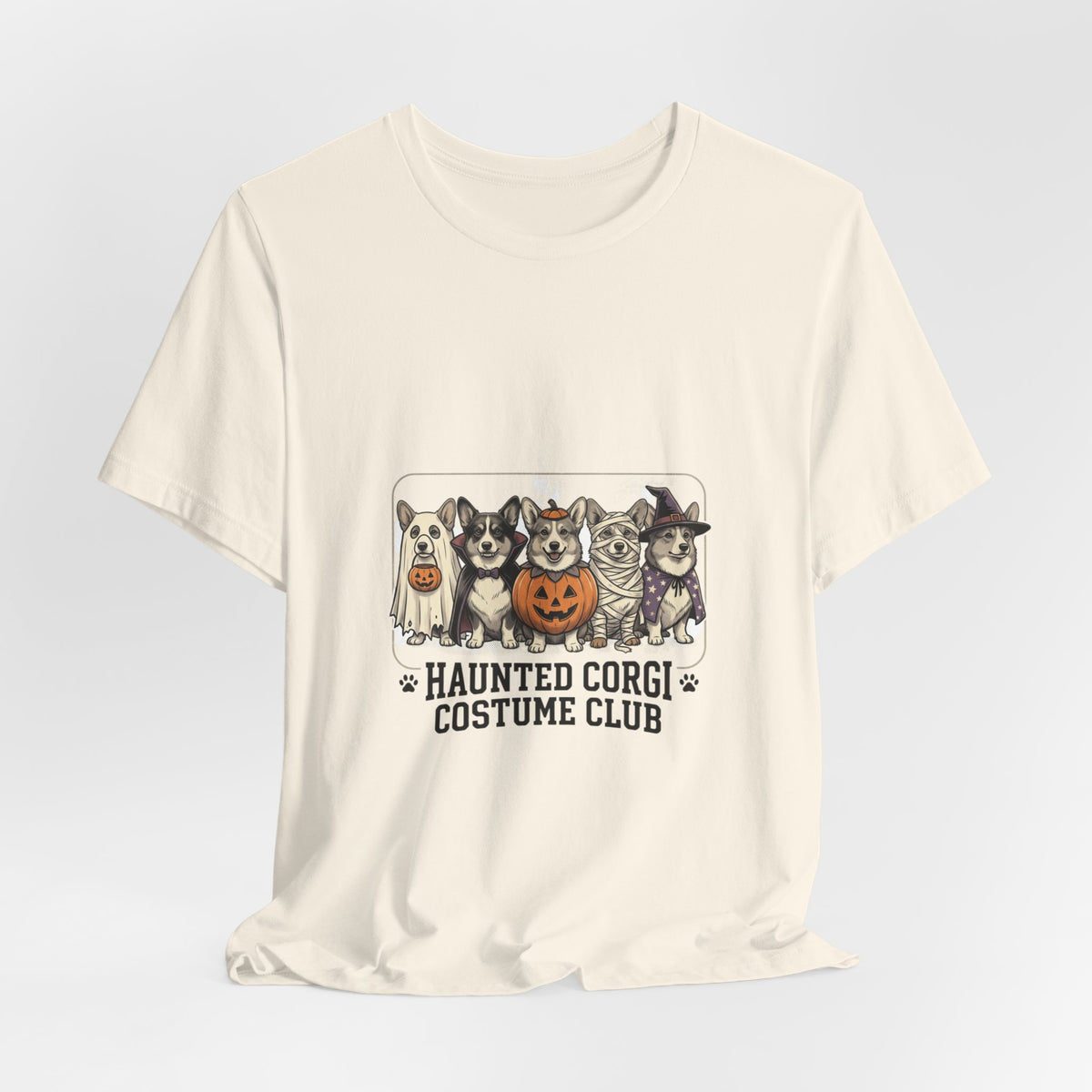 Haunted Corgi Costume Club Tee | Halloween Dog Costume Shirt