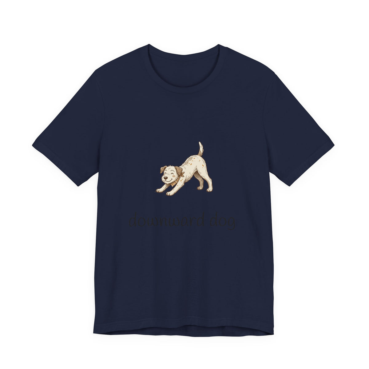 Downward Dog Puppy T‑Shirt — Cute Yoga Dog Graphic Tee