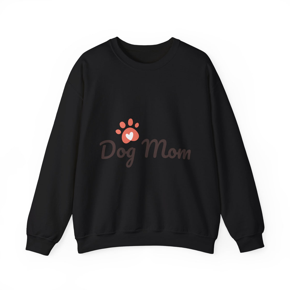 Dog Mom Crewneck Sweatshirt – Cute Paw Print Pullover for Pet Lovers
