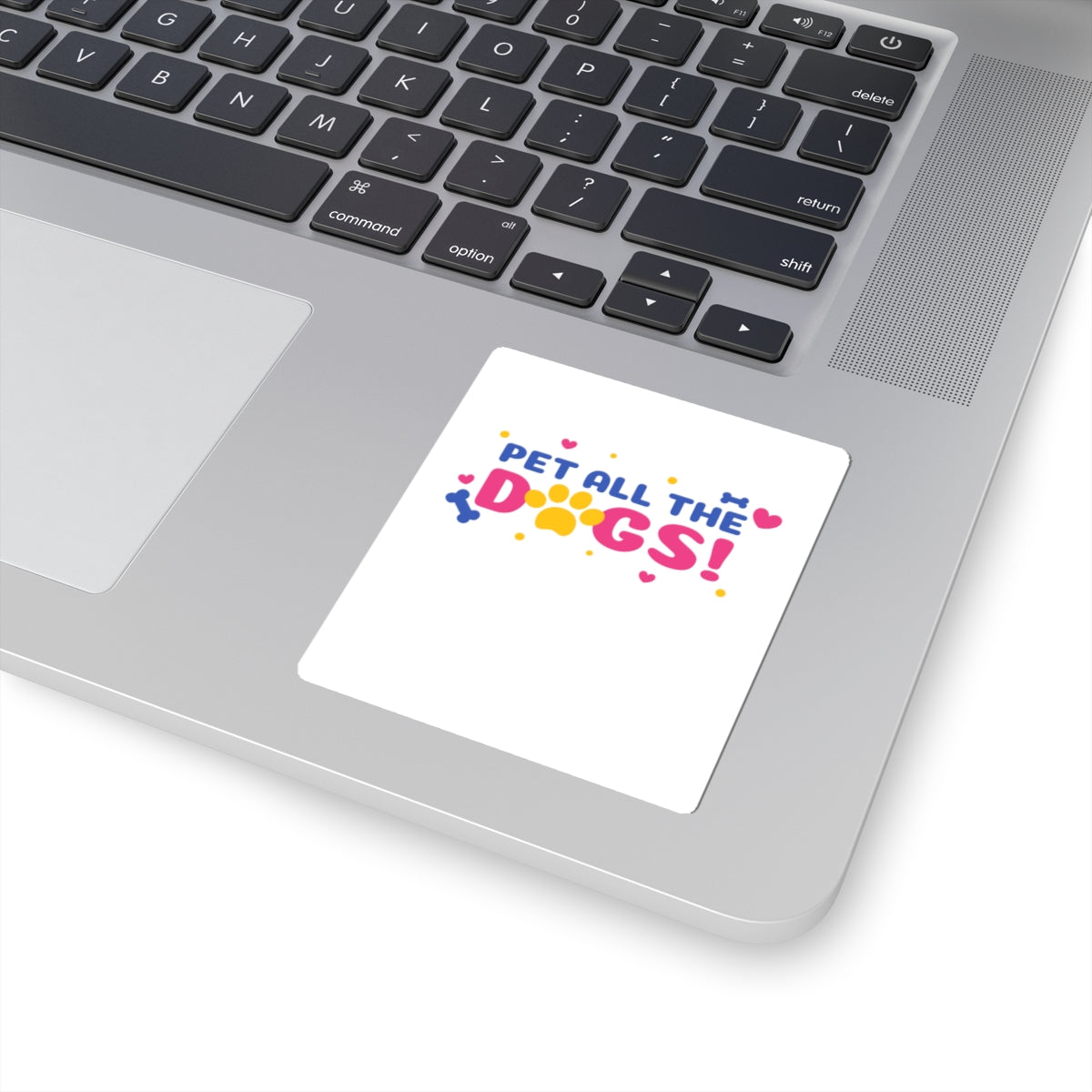 Pet All The Dogs! Kiss-Cut Sticker — Cute Paw & Bone Decal for Dog Lovers