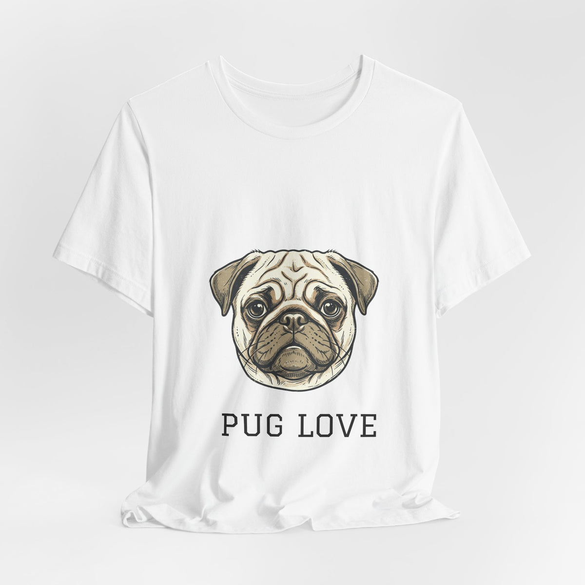 Pug Love Tee — Cute Pug Face Graphic T-Shirt