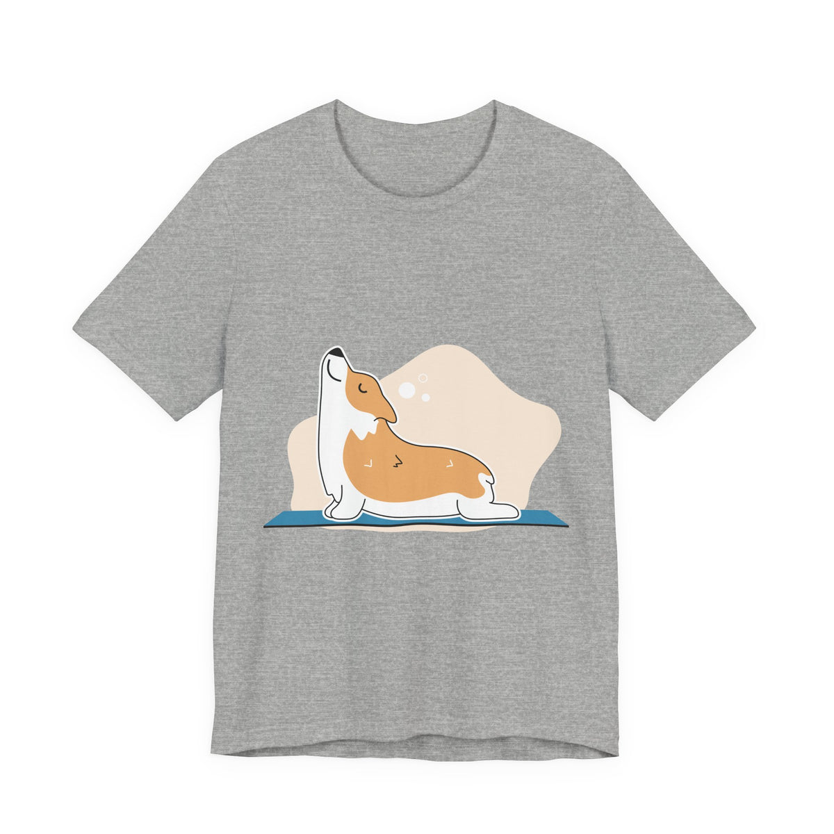 Corgi Yoga T-Shirt — Cute Corgi Stretch Graphic Tee