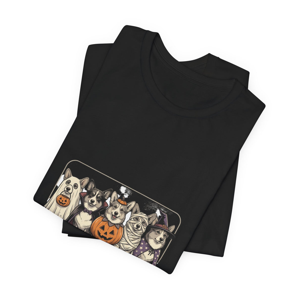 Haunted Corgi Costume Club Tee | Halloween Dog Costume Shirt