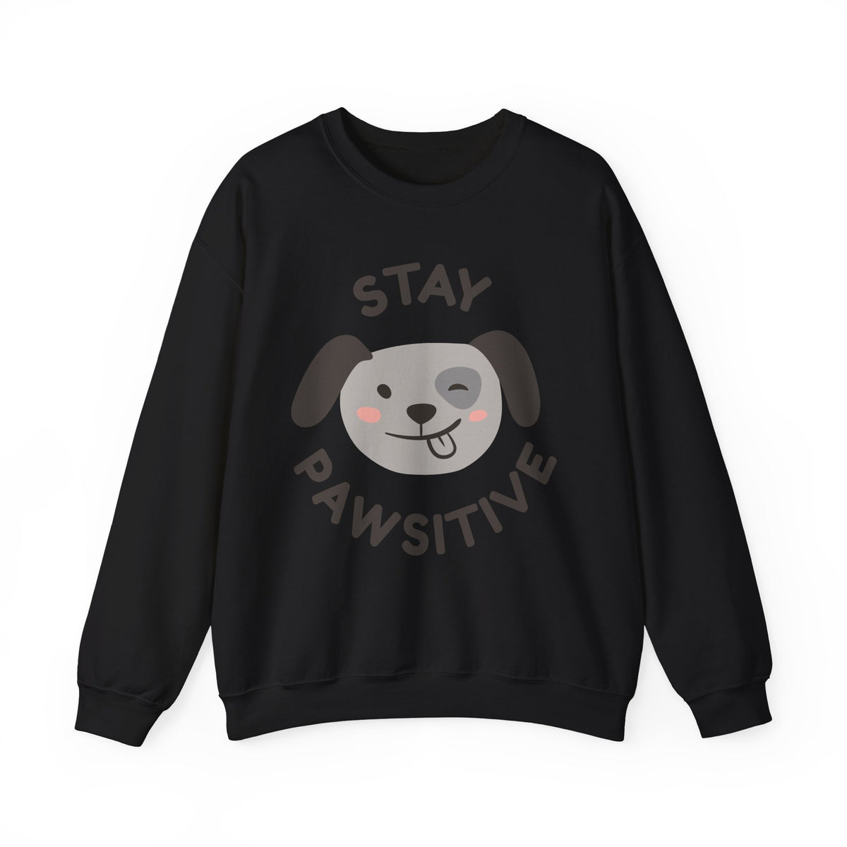 Stay Pawsitive Dog Crewneck Sweatshirt