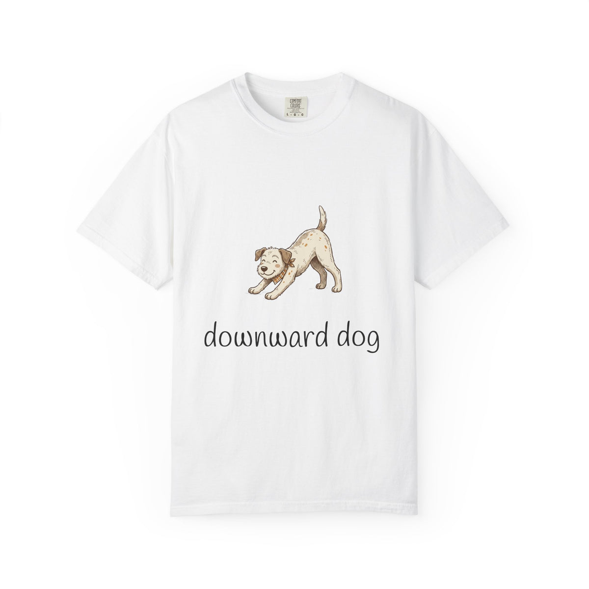 Downward Dog Puppy T-Shirt — Cute Yoga Dog Graphic Tee