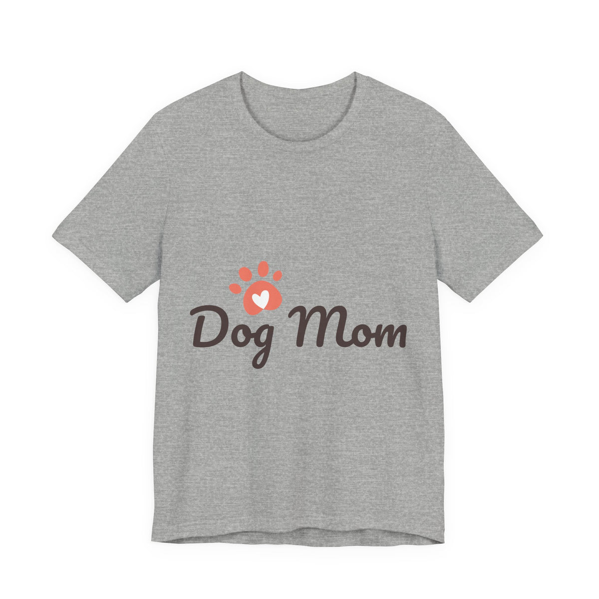 Dog Mom T-Shirt — Cute Paw Print Graphic Tee for Dog Lovers
