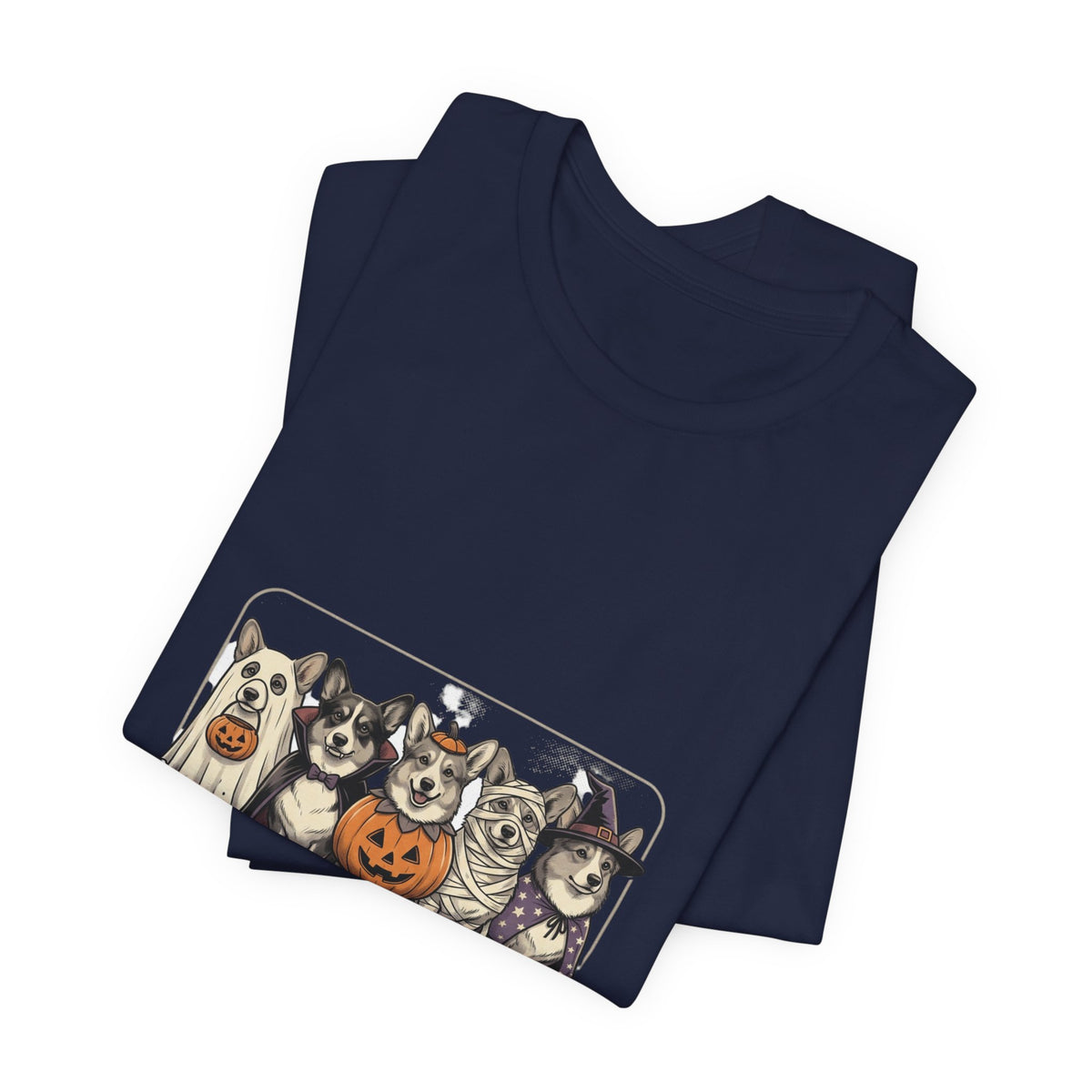 Haunted Corgi Costume Club Tee | Halloween Dog Costume Shirt