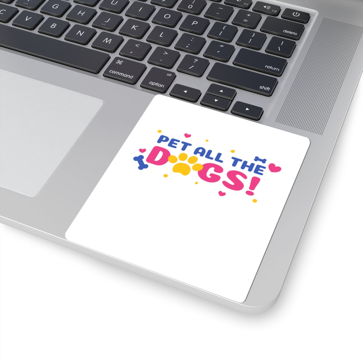 Pet All The Dogs! Kiss-Cut Sticker — Cute Paw & Bone Decal for Dog Lovers