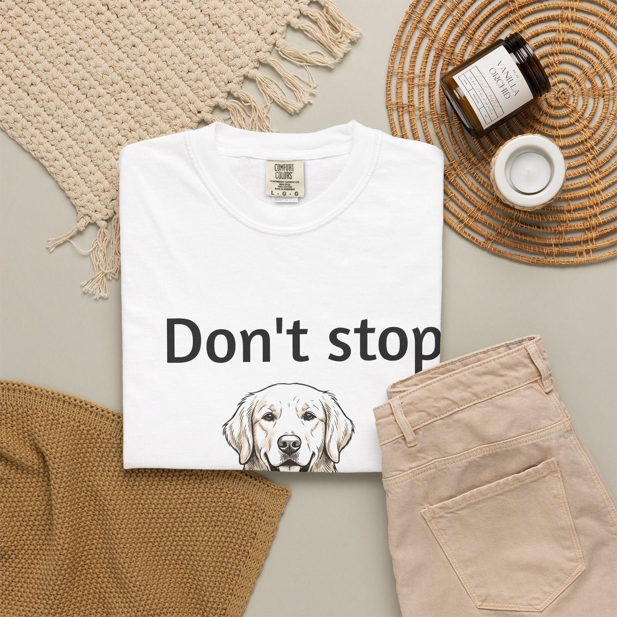 Don’t Stop Retrievin' T-Shirt – Funny Golden Retriever Dog Tee