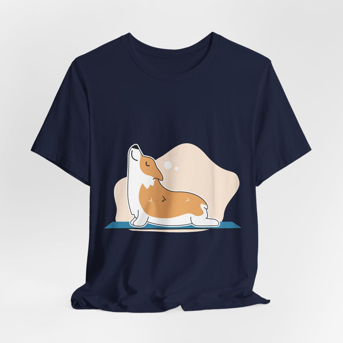 Corgi Yoga T-Shirt — Cute Corgi Stretch Graphic Tee