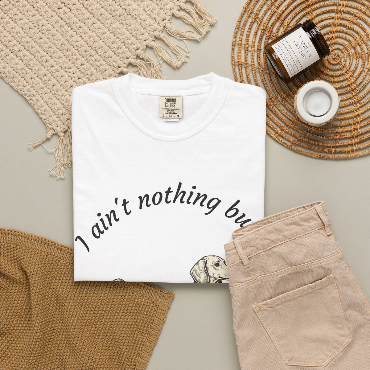 Hound Dog T-Shirt — "I ain't nothing but a Hound Dog" Retro Dachshund Tee