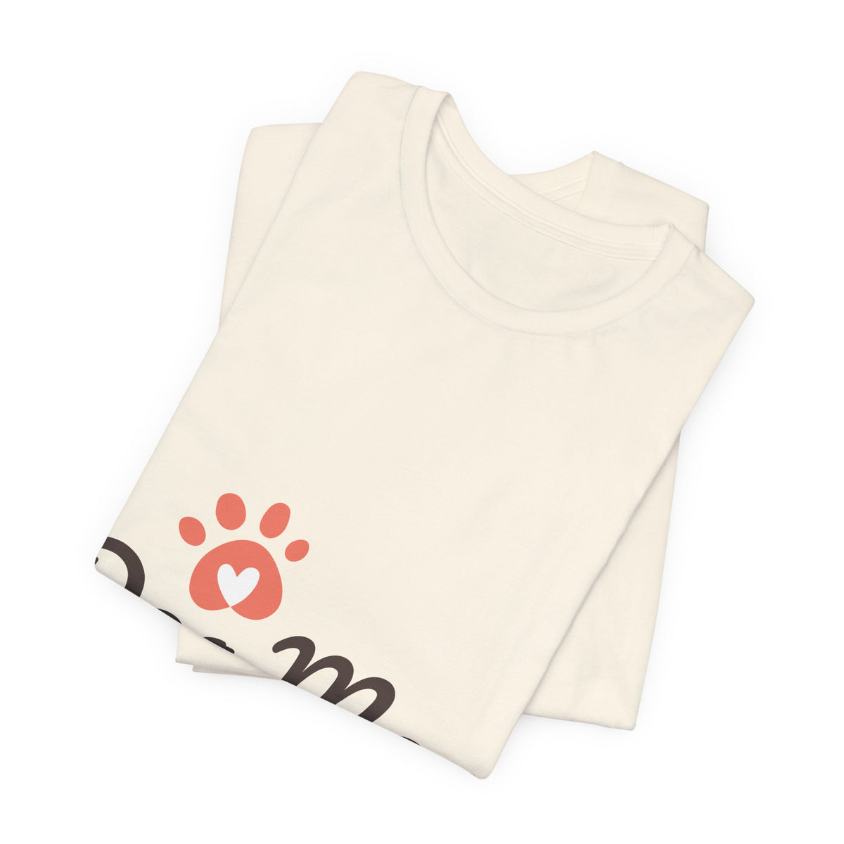 Dog Mom T-Shirt — Cute Paw Print Graphic Tee for Dog Lovers
