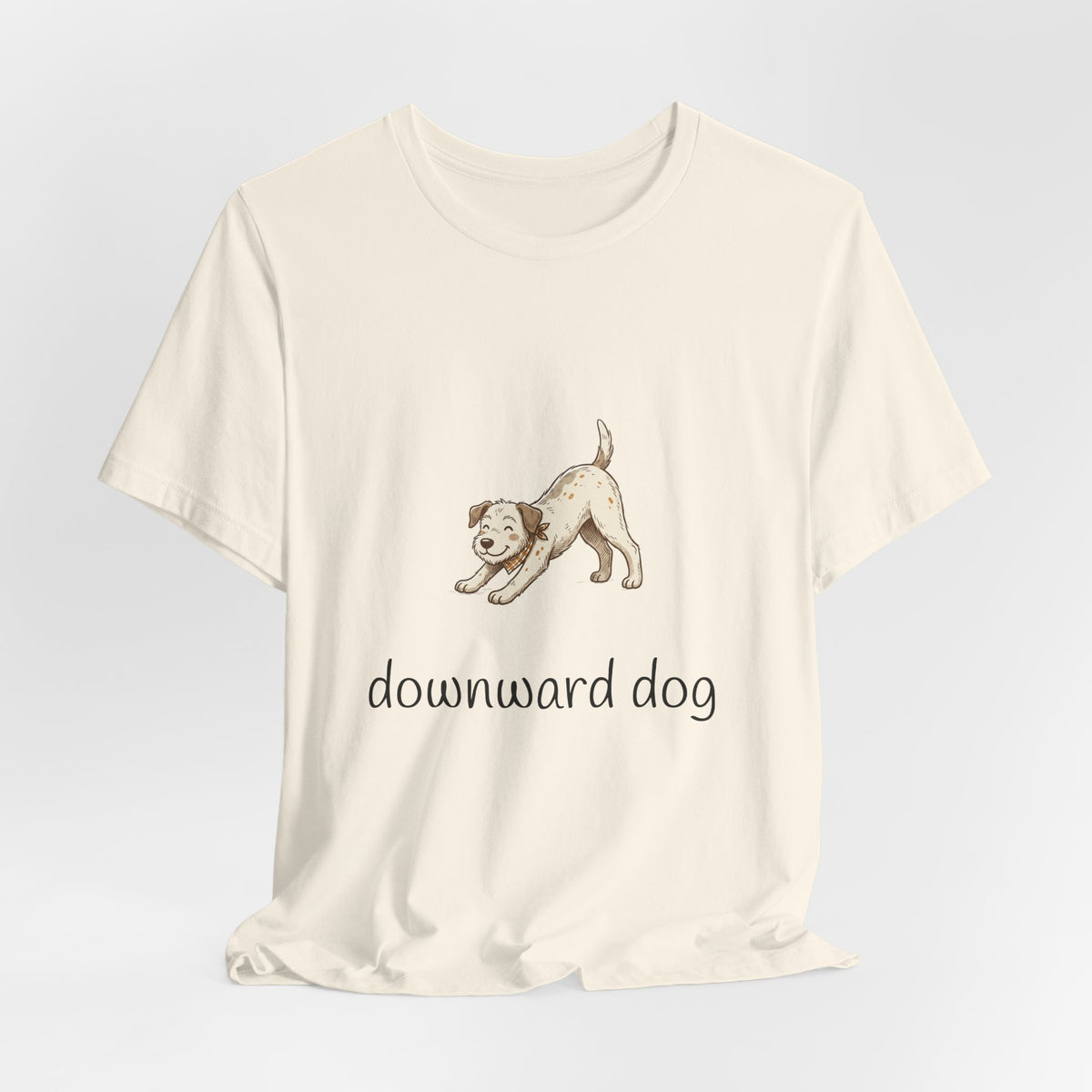 Downward Dog Puppy T‑Shirt — Cute Yoga Dog Graphic Tee