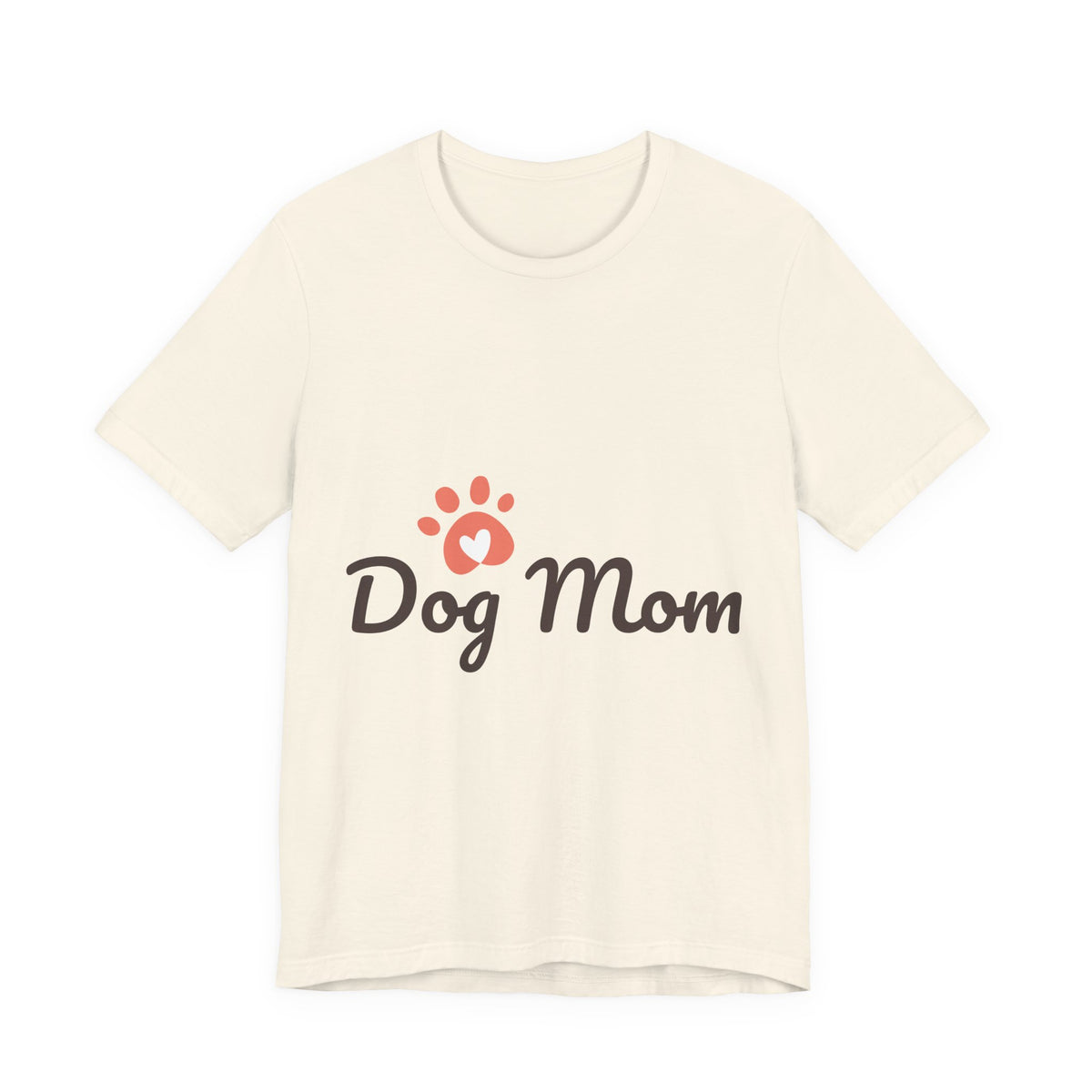 Dog Mom T-Shirt — Cute Paw Print Graphic Tee for Dog Lovers