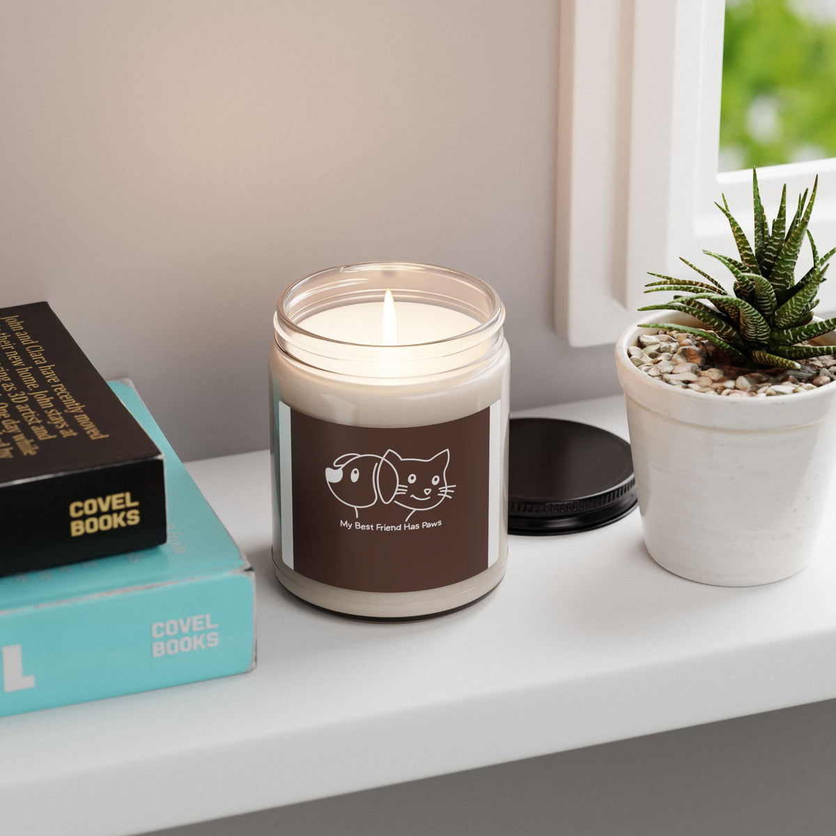 Pet Lover Soy Candle — "My Best Friend Has Paws" 9oz Scented Jar