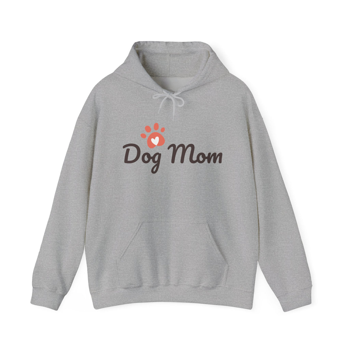 Dog Mom Hoodie - Cute Paw Print Sweatshirt for Pet Lovers