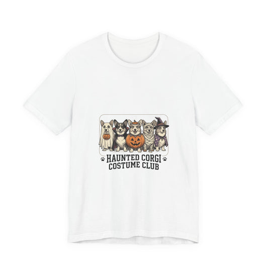 Haunted Corgi Costume Club Tee | Halloween Dog Costume Shirt