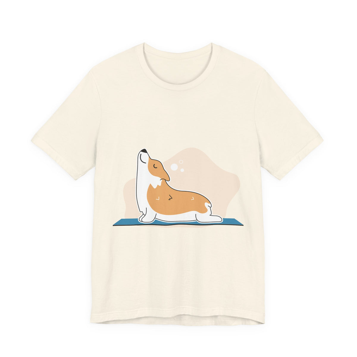 Corgi Yoga T-Shirt — Cute Corgi Stretch Graphic Tee
