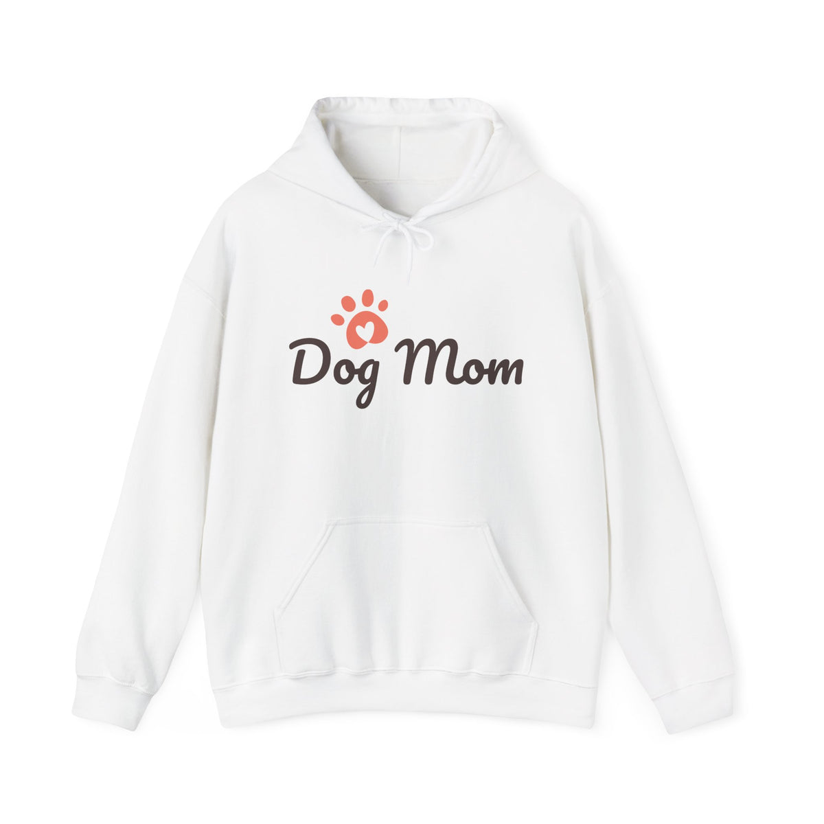 Dog Mom Hoodie - Cute Paw Print Sweatshirt for Pet Lovers