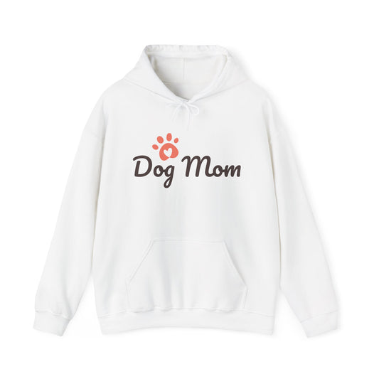 Dog Mom Hoodie - Cute Paw Print Sweatshirt for Pet Lovers