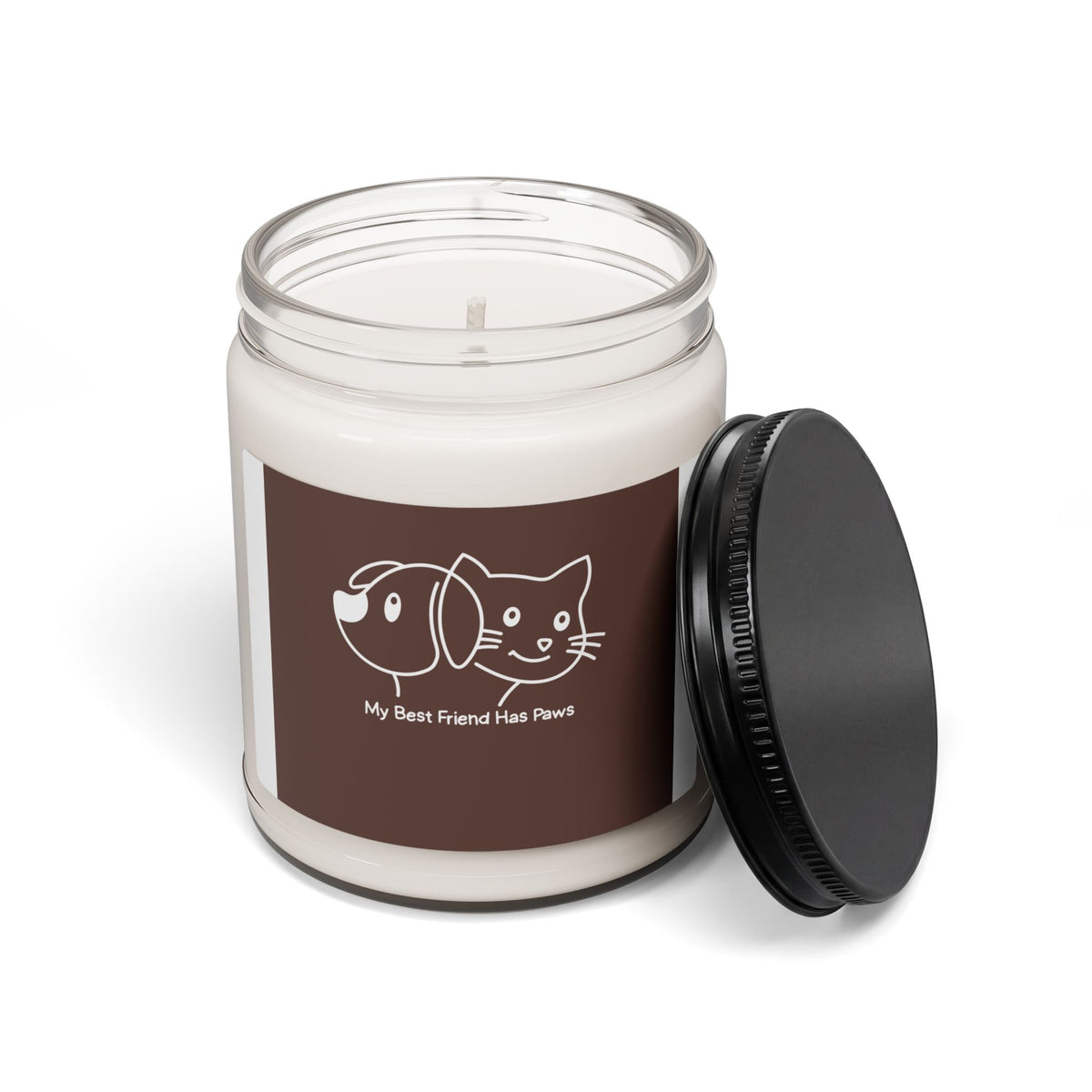 Pet Lover Soy Candle — "My Best Friend Has Paws" 9oz Scented Jar