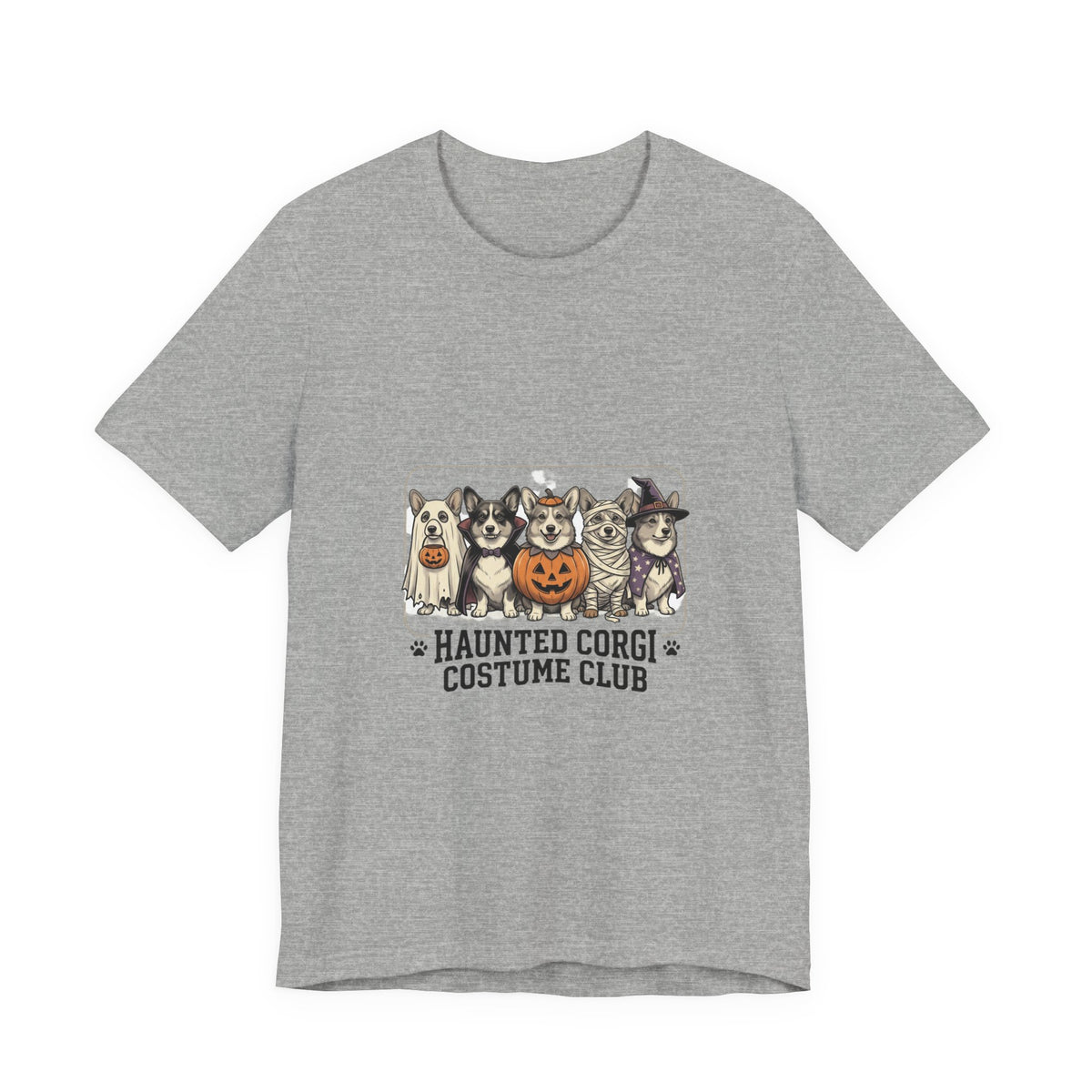 Haunted Corgi Costume Club Tee | Halloween Dog Costume Shirt