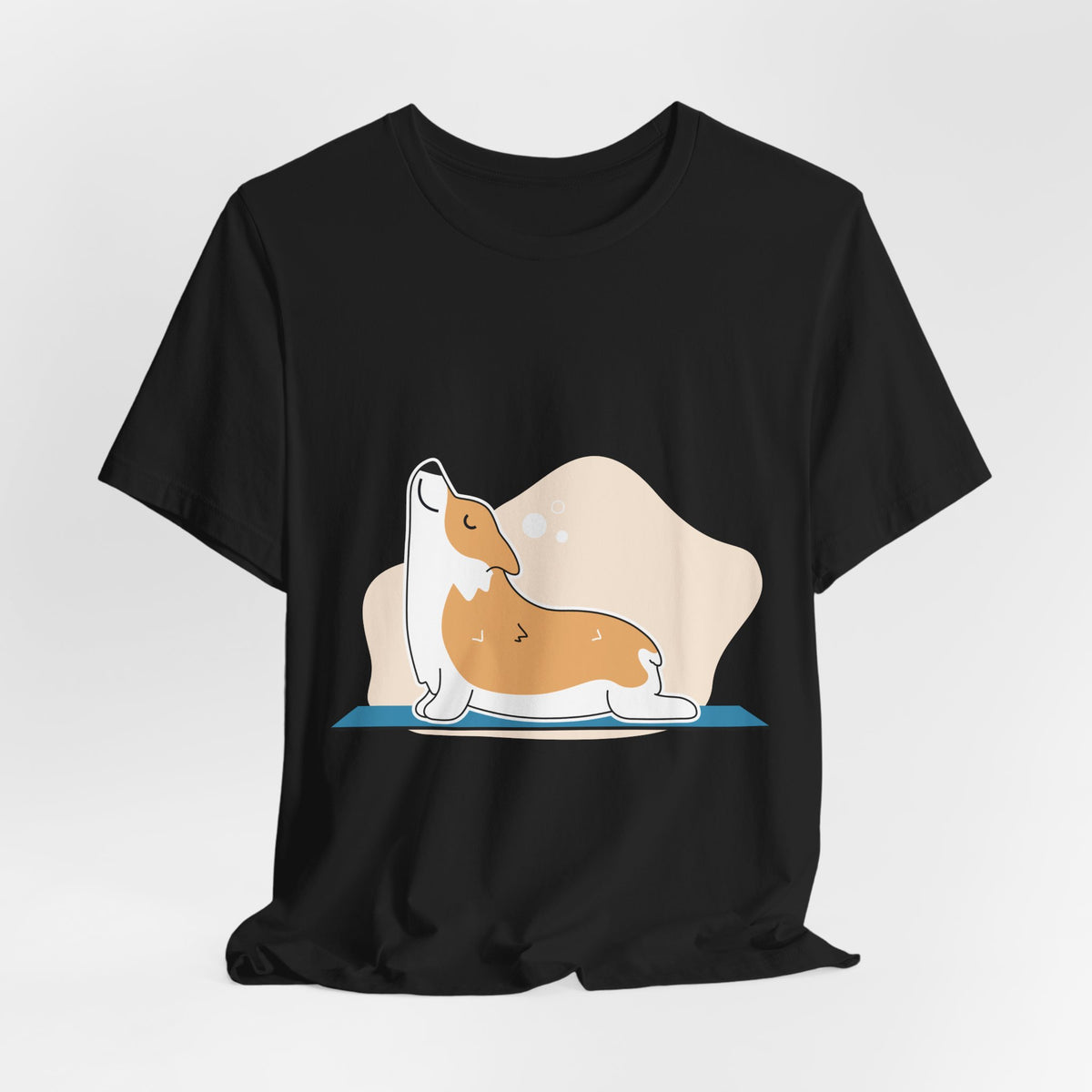 Corgi Yoga T-Shirt — Cute Corgi Stretch Graphic Tee