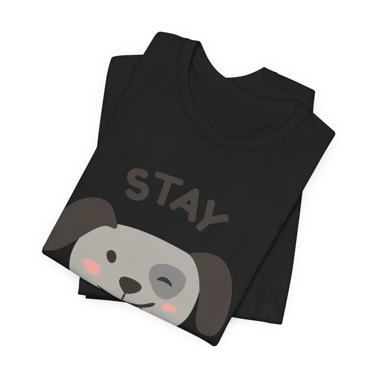 Stay Pawsitive Dog Tee — Cute Winking Puppy Graphic T-Shirt
